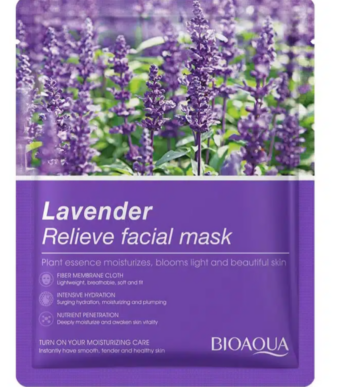 BIOAUQA Lavender Relieve facial mask
