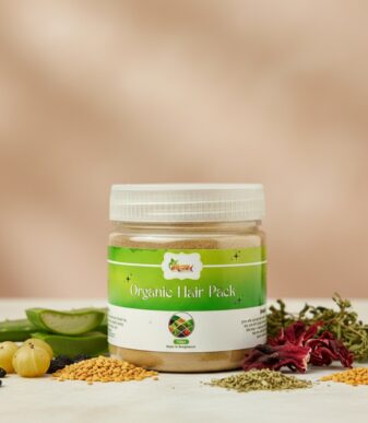 Organic hair pack 250 gm 50 ml rose water free